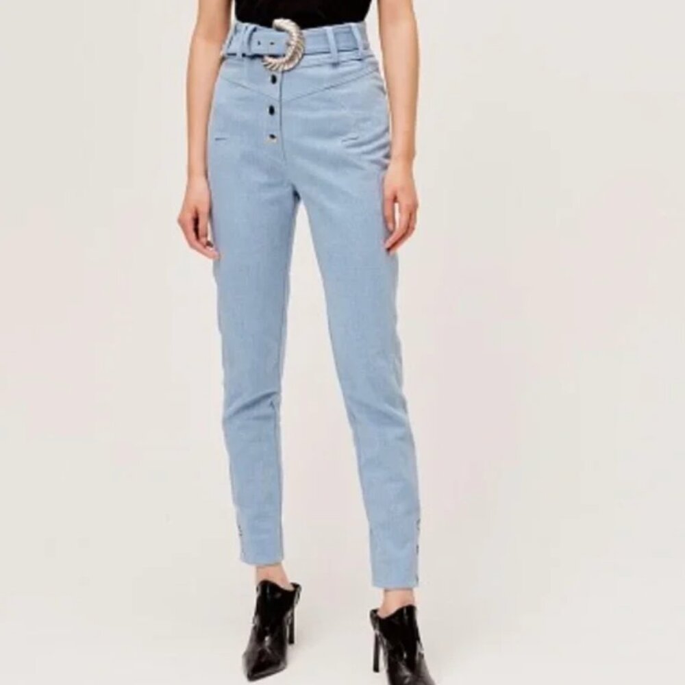 For Love & Lemons Womens western buckle jeans Size M